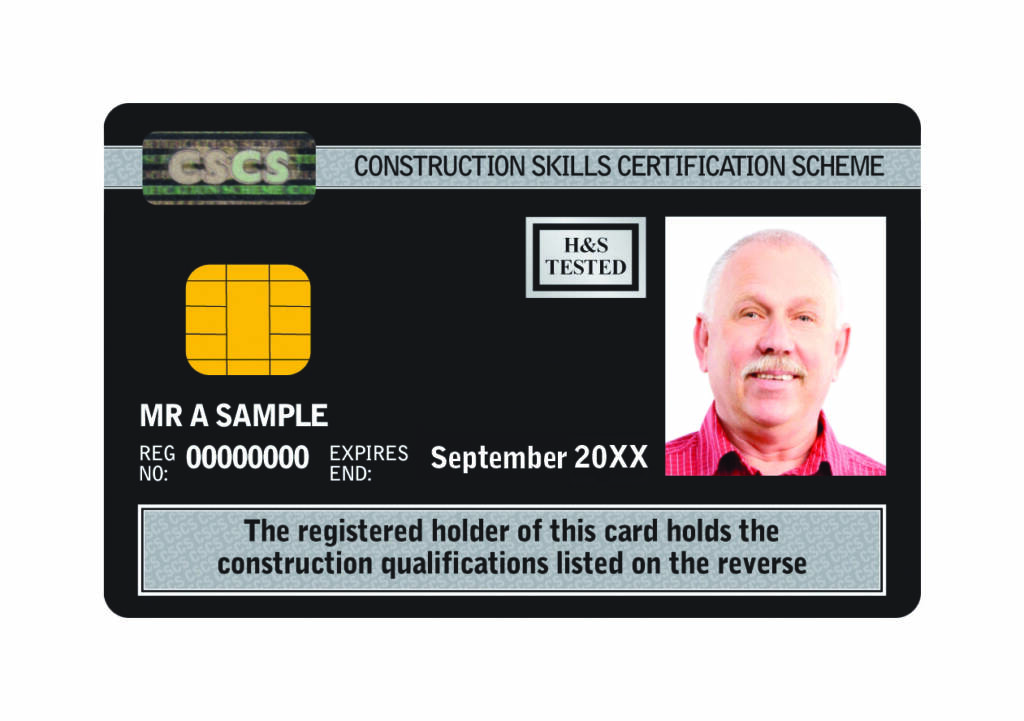 Black CSCS Construction Site Manager Card