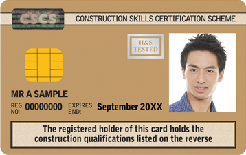 Advanced craft card - Gold CSCS Card