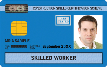 blue CSCS skilled worker card 
