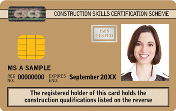 Gold CSCS Supervisory Card